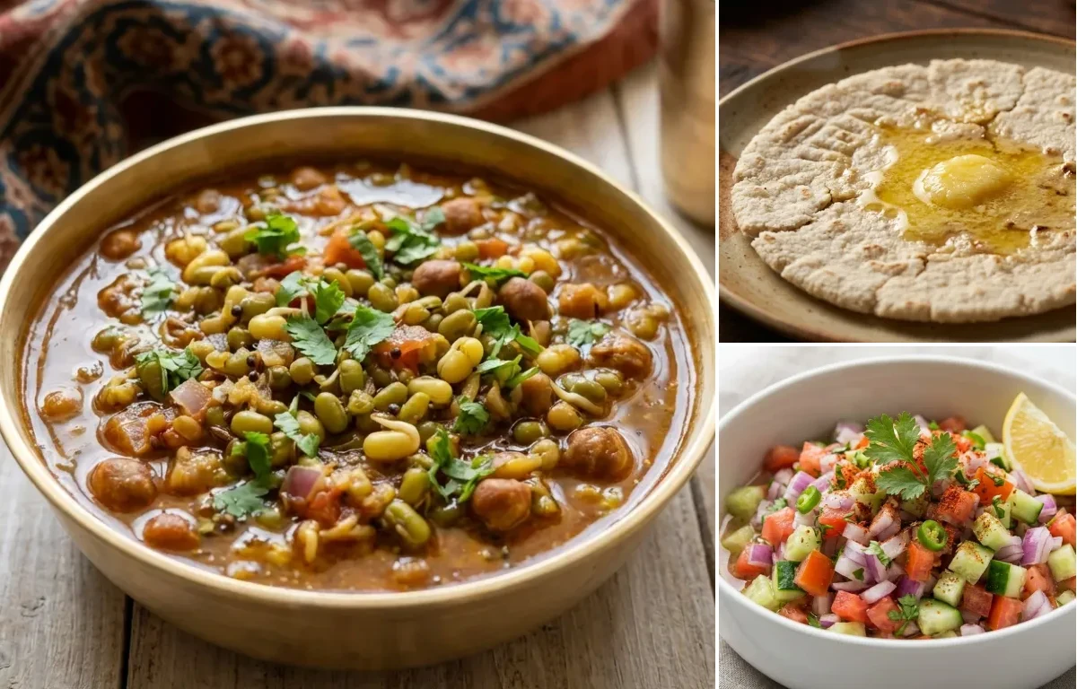 Kathol nu Shaak with Jowar Bhakri