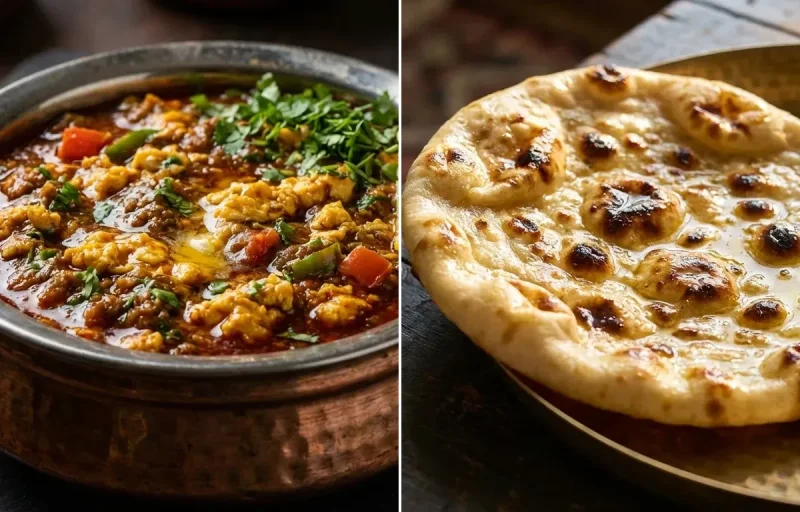 Keema Ghotala with Khameeri Roti