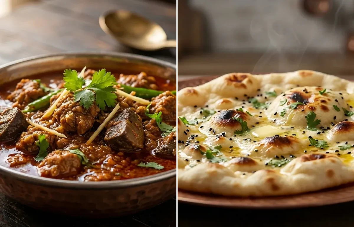 Keema Kaleji with Butter Naan