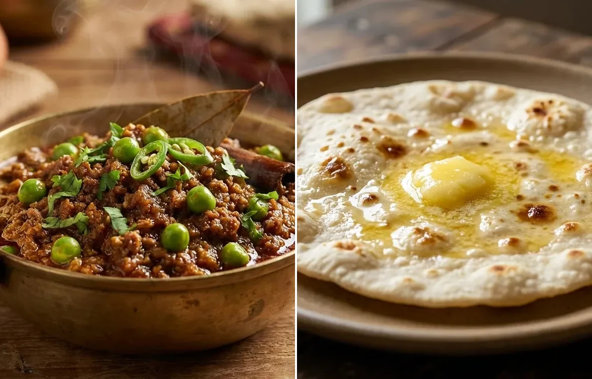 Keema Matar with Jowar Roti and Sattu Drink Spiced