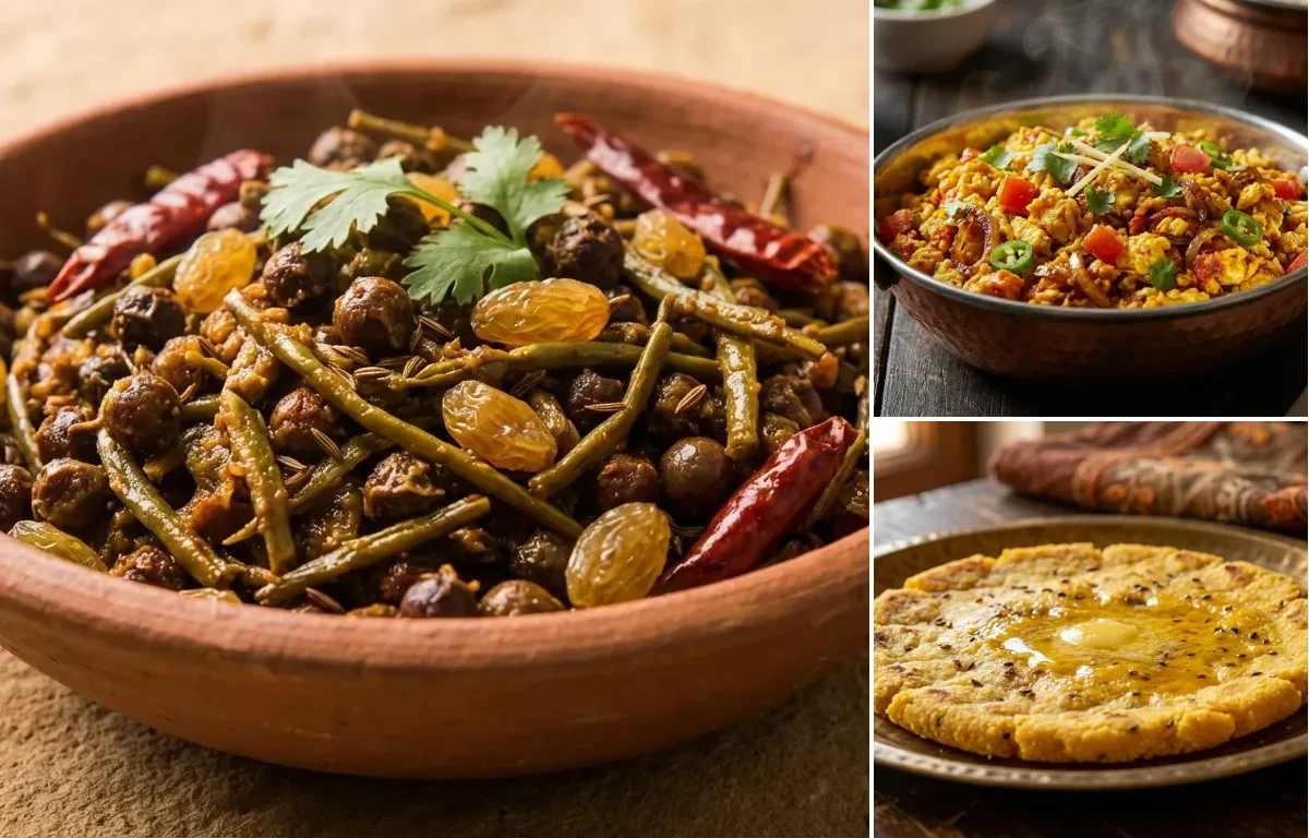 Anda Bhurji with Makki ki Roti