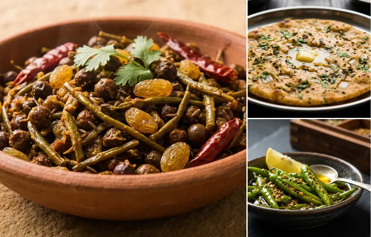 Missi Roti with Green Chili Pickle