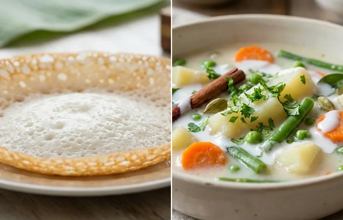Kerala Appam with Kerala Ishtew