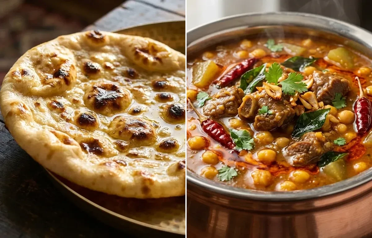 Khameeri Roti with Hyderabadi Mutton Dalcha