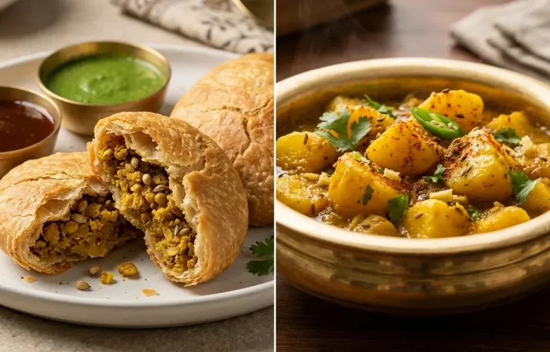 Khasta Kachori with Aloo Sabzi