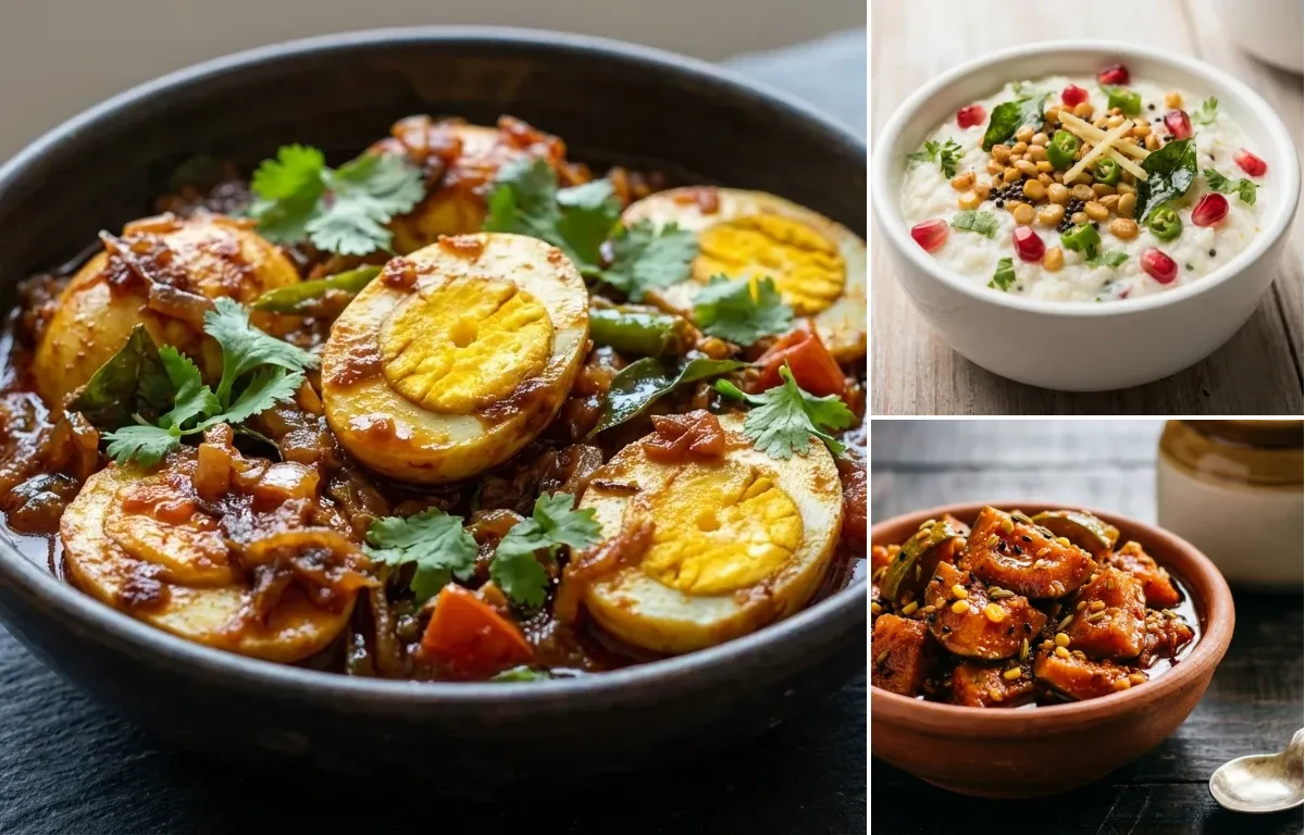 Kodi Guddu Iguru with Curd Rice and Mango Pickle