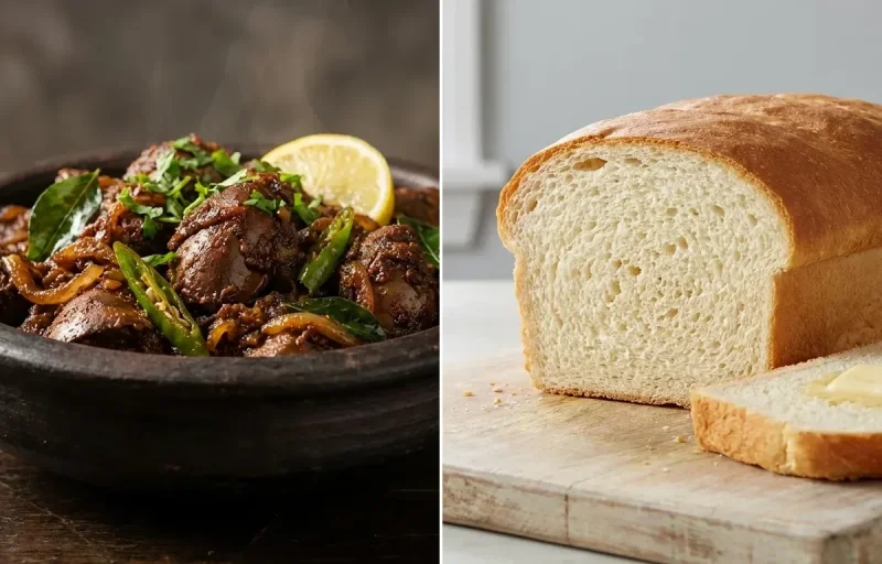 Kodi Liver Fry with White Bread