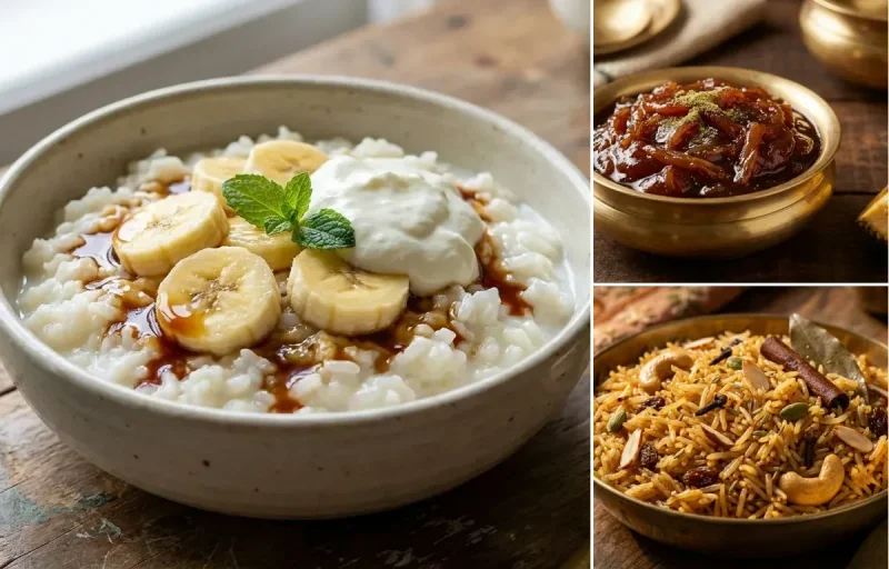 Komal Saul with Chakka Varatti and Gur ke Chawal