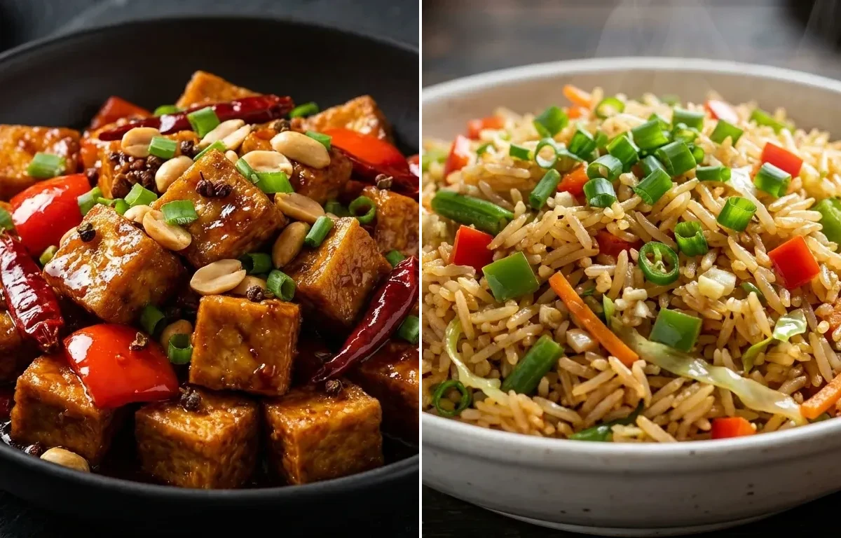 Kung Pao Tofu with Veg Fried Rice
