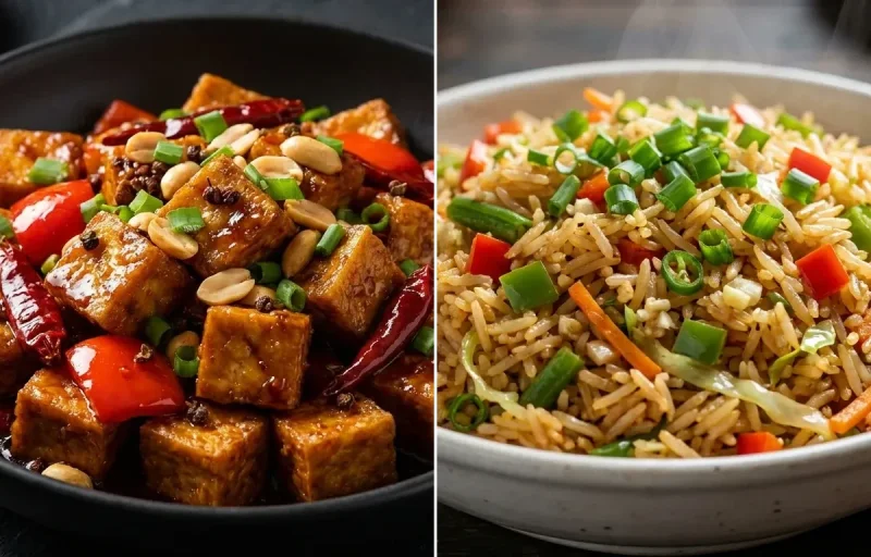 Kung Pao Tofu with Veg Fried Rice