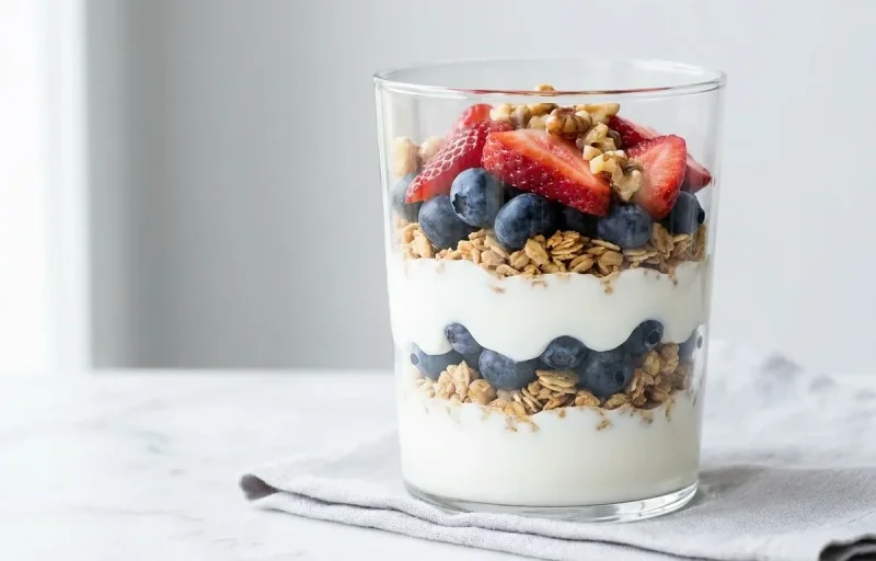 Lactose Free Yogurt Parfait with Berries