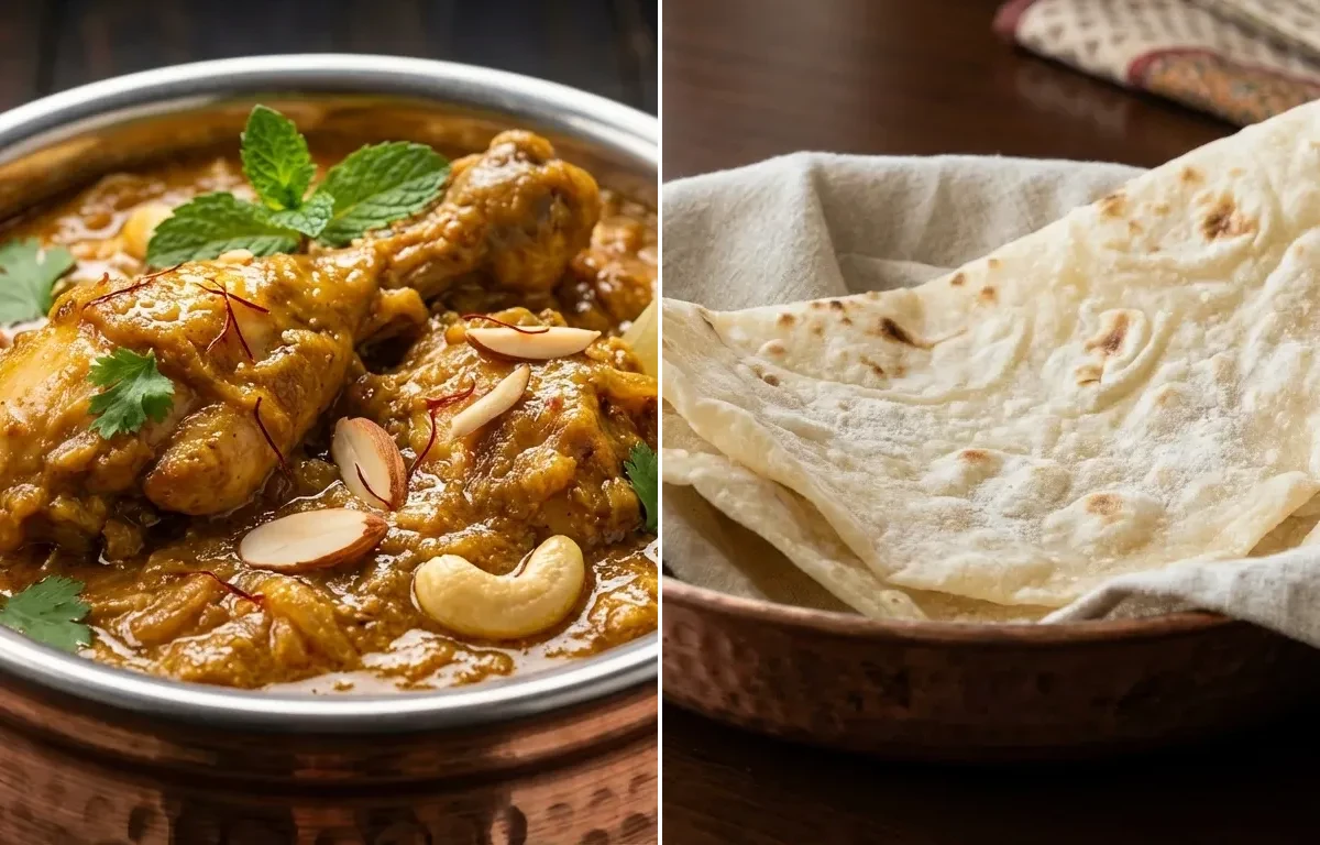Lagan ka Murgh with Roomali Roti