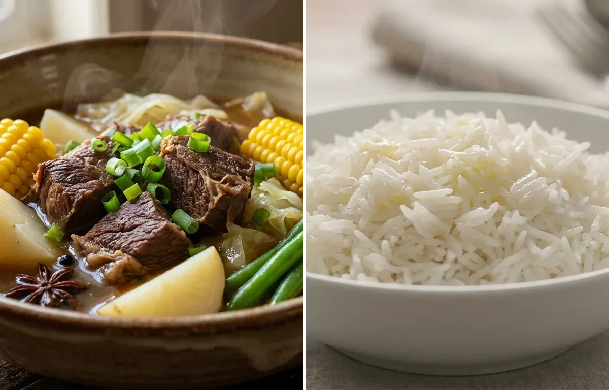 Lauya with Steamed Basmati Rice