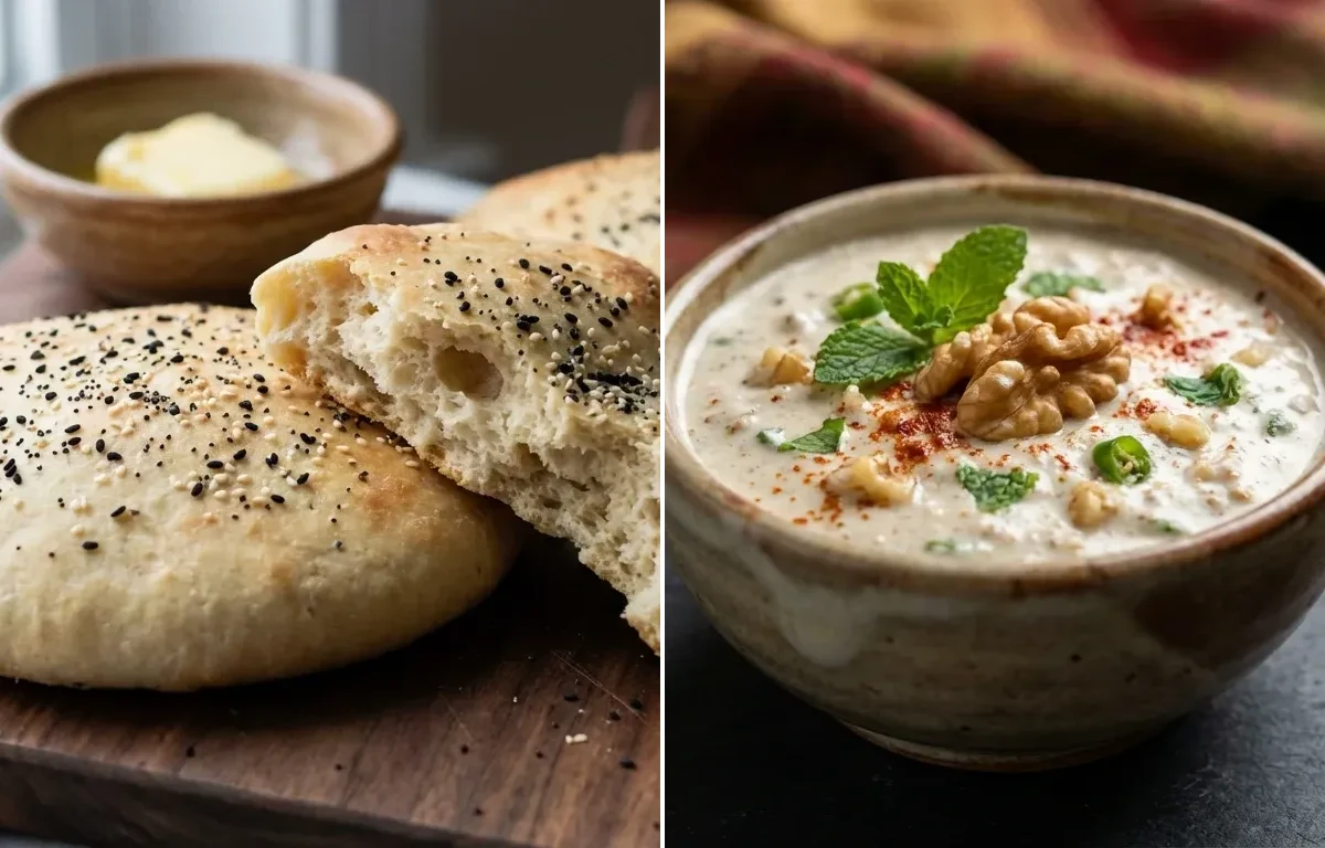 Lavasa Bread with Kashmiri Akhrot Chutney