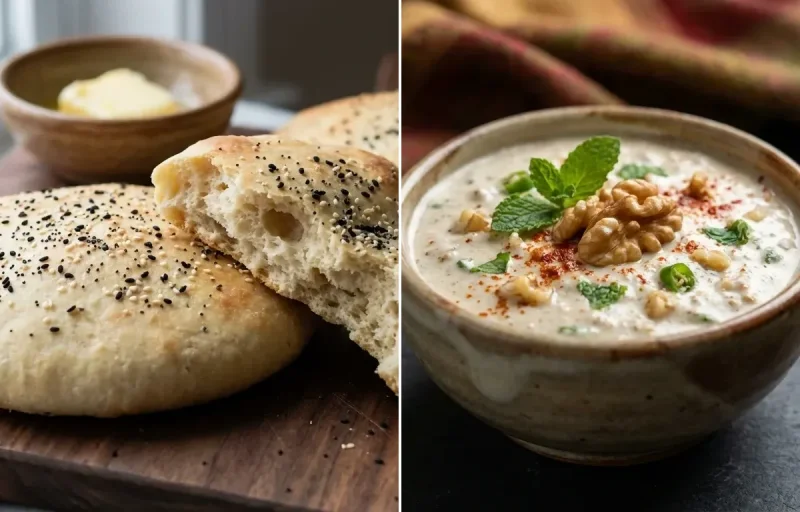 Lavasa Bread with Kashmiri Akhrot Chutney