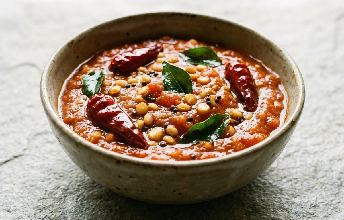 Lemon Millet with Tomato Chutney