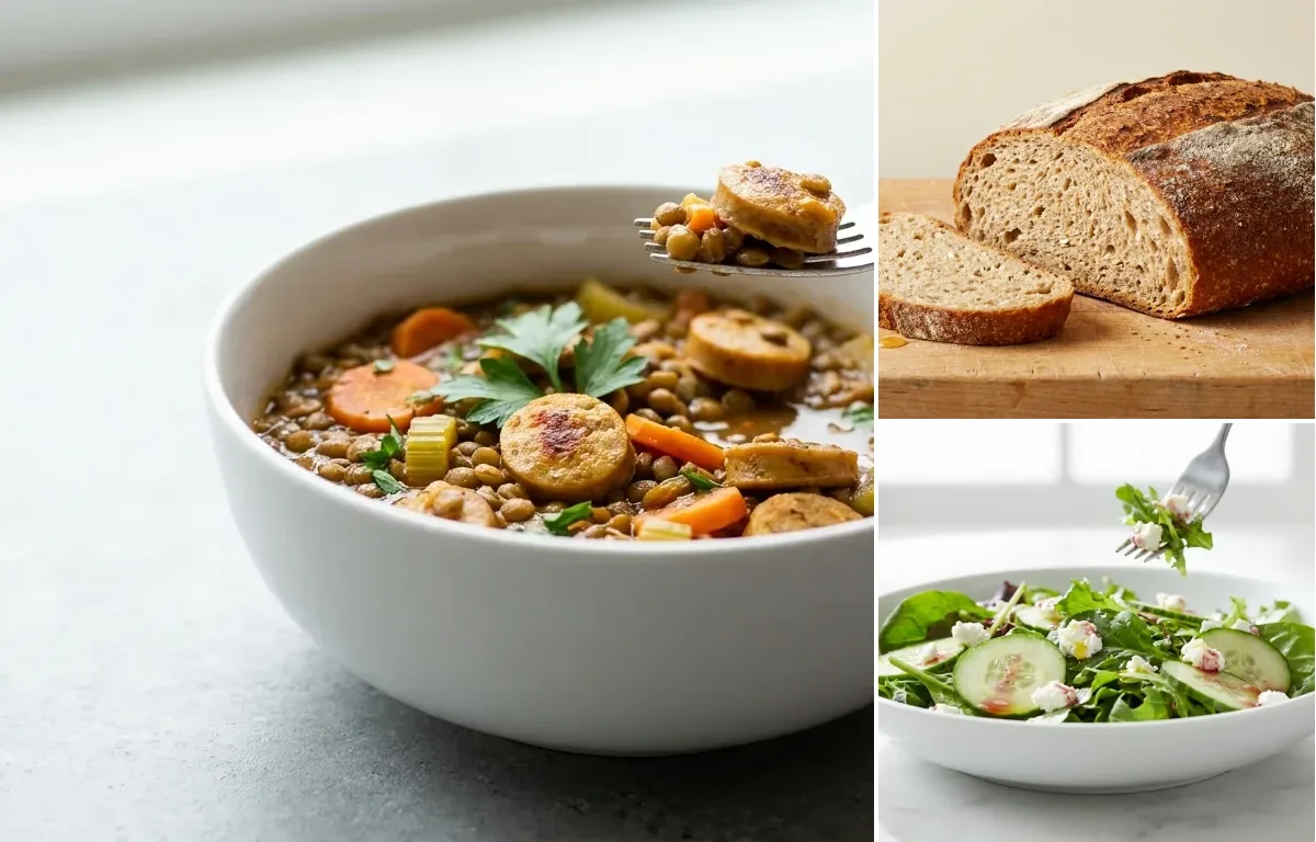 Lentil and Chicken Sausage Stew with Kale Muscle Building