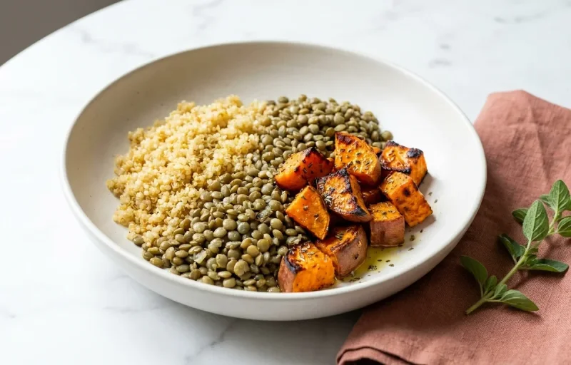 Lentil Quinoa Bowl High Cholesterol LDL