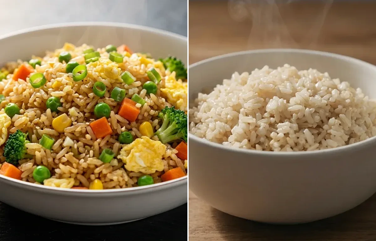Vegetable Fried Rice with Brown Rice