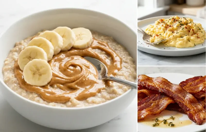 Loaded Oatmeal with Peanut Butter and Banana