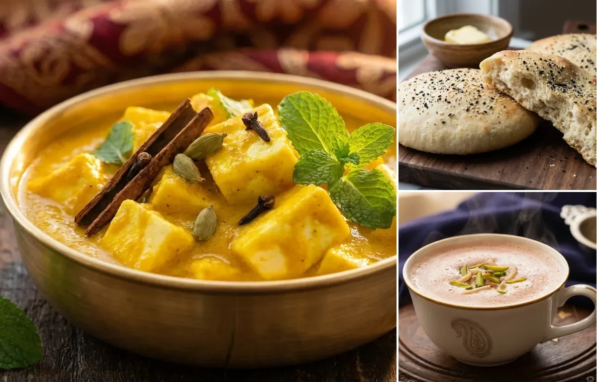 Lyodur Tschaman with Lavasa Bread and Noon Chai