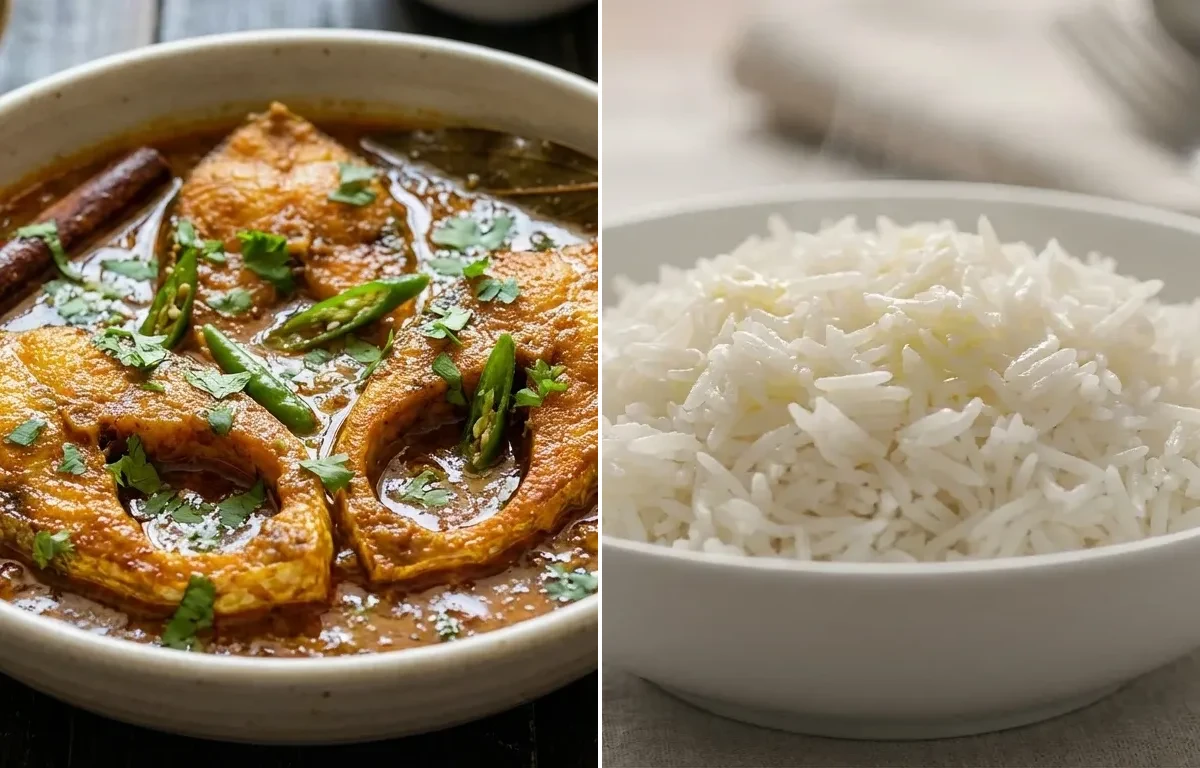 Mahi Kalia with Steamed Basmati Rice