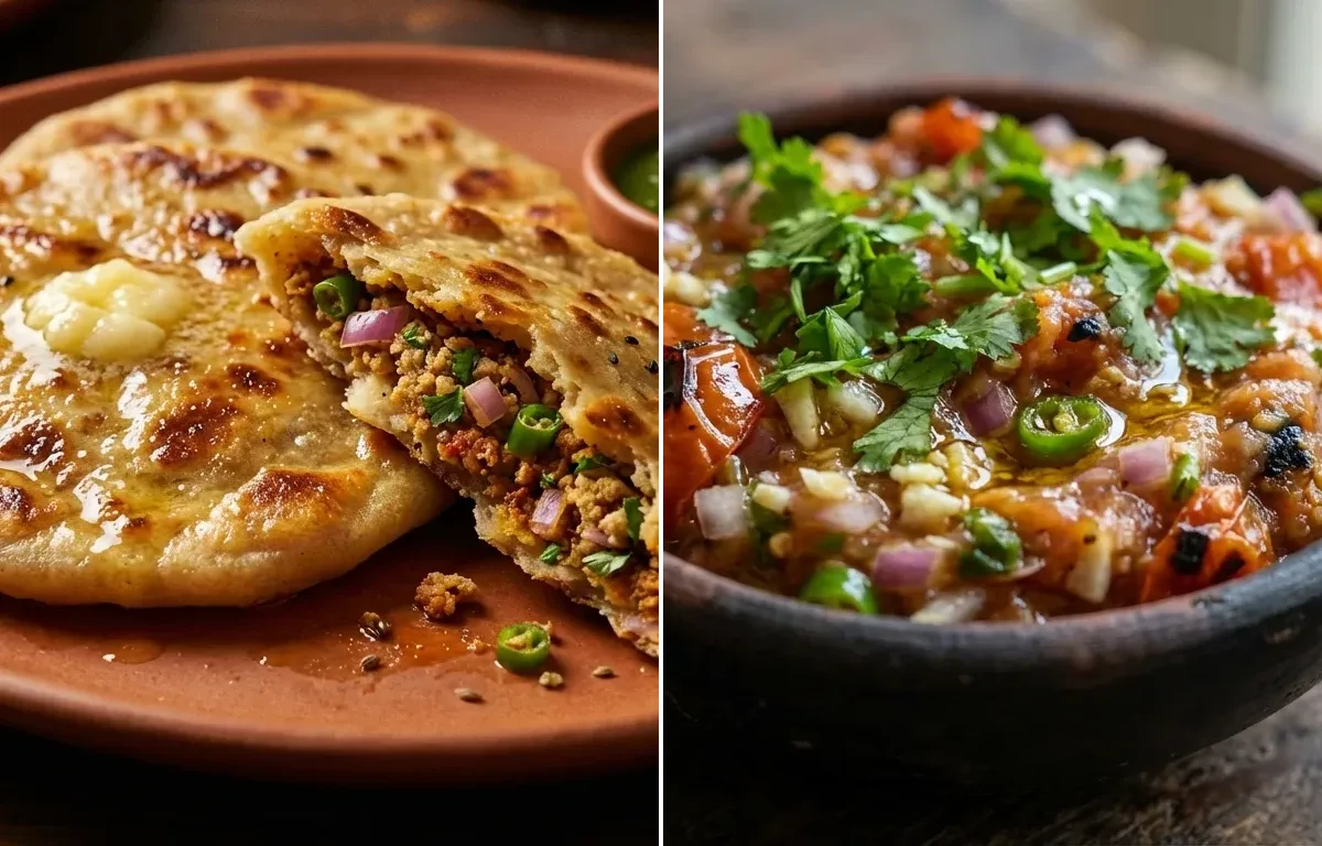 Makuni with Tomato Chokha