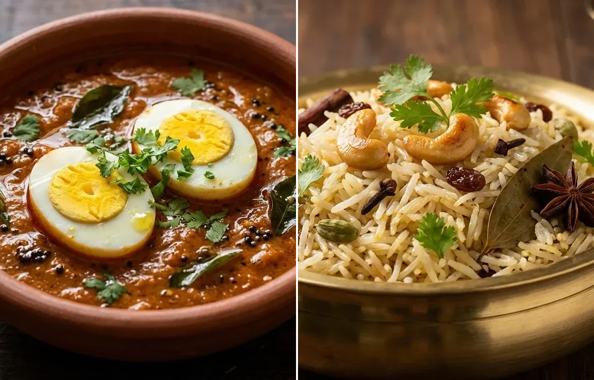 Mangalorean Egg Curry with Ghee Rice