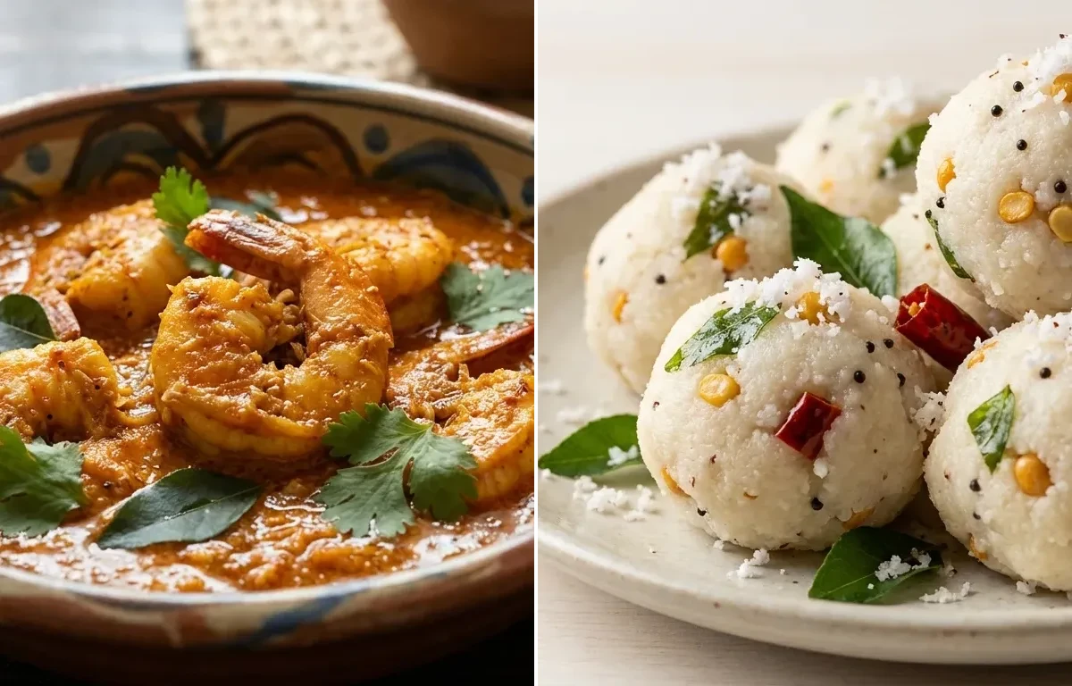 Mangalorean Prawn Curry with Pundi Gatti