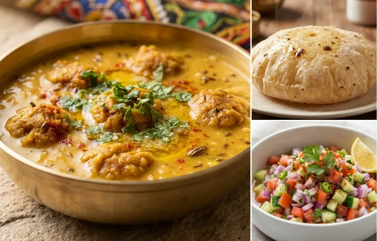 Mangodi Dal with Phulka