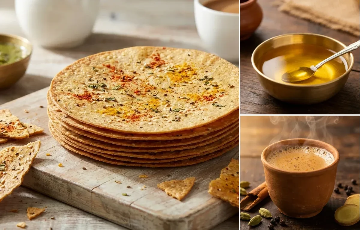 Masala Khakhra with Ghee