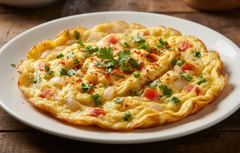 Masala omelette + toast