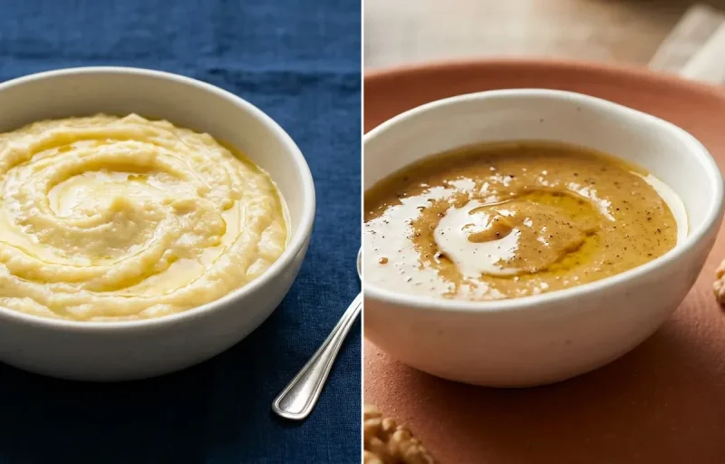 Mashed Banana with Walnut Paste