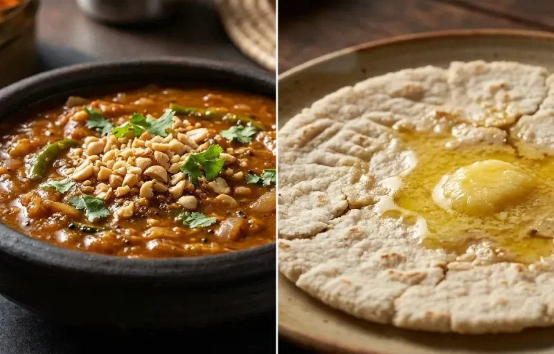 Maskachi Bhaji with Jowar Bhakri