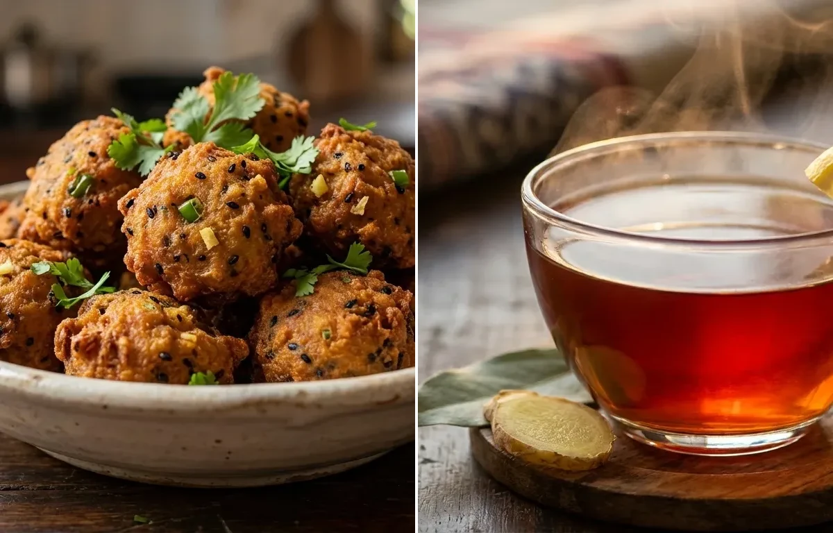Mati Kalair Bor with Assamese Red Tea