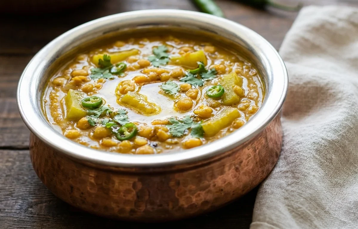 Mediterranean Salmon Tray with Steamed White Rice and Lauki Chana Dal