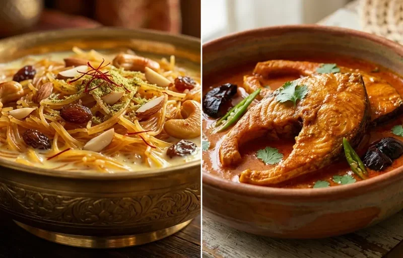Meethi Seviyan with Goan Fish Curry