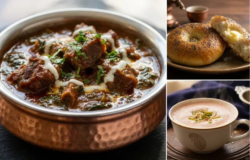Methi Maaz with Kashmiri Girda and Noon Chai