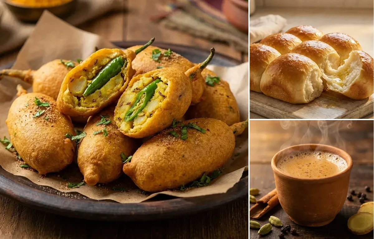 Mirchi Bhaji with Ladi Pav
