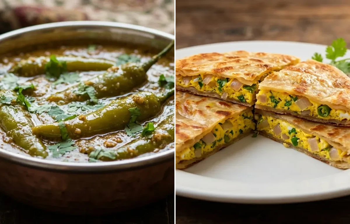 Mirchi ka Salan with Mughlai Paratha