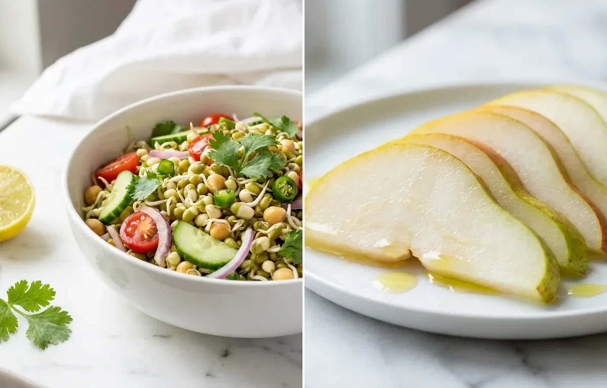 Mixed Sprouts Salad with Fresh Pear