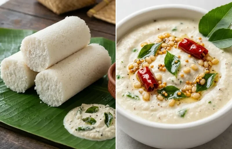 Moode with Coconut Chutney