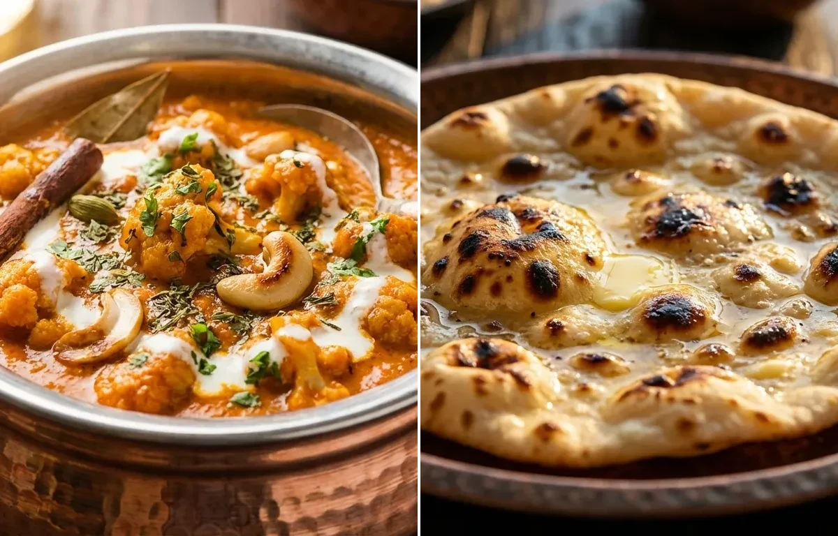 Mughlai Gobi Masala with Tandoori Roti