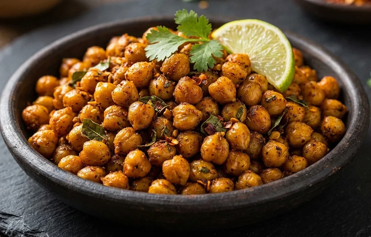 Mughlai Roasted Chickpeas with Banana