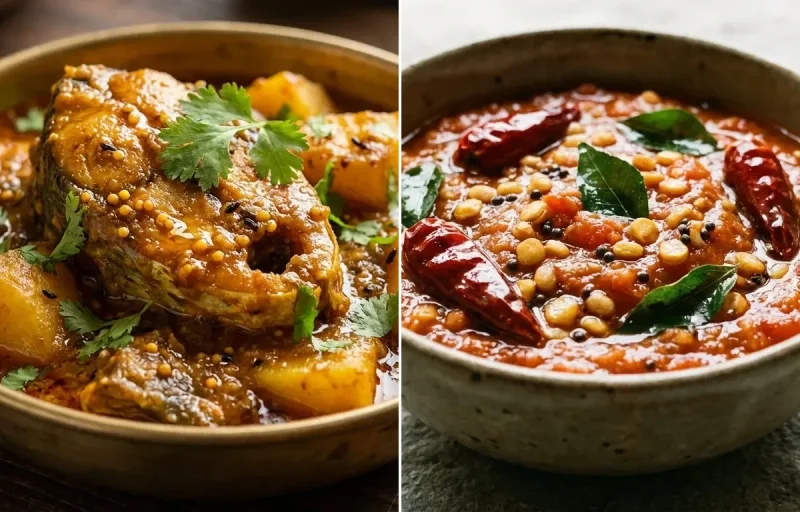 Munddi Gathi with Tomato Chutney