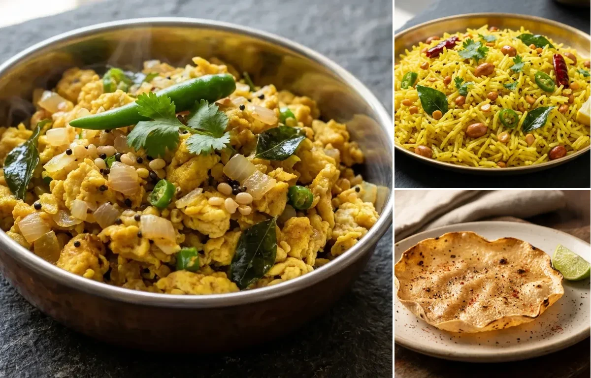 Muttai Podimas with Lemon Rice