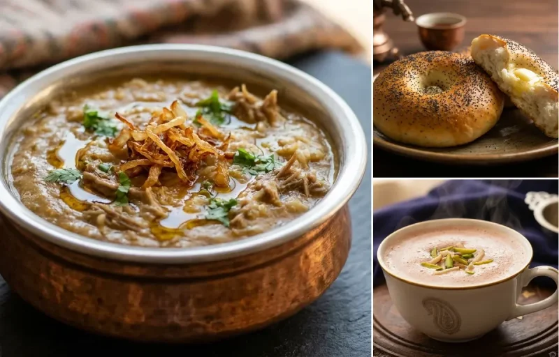 Mutton Harisa with Kashmiri Girda and Noon Chai