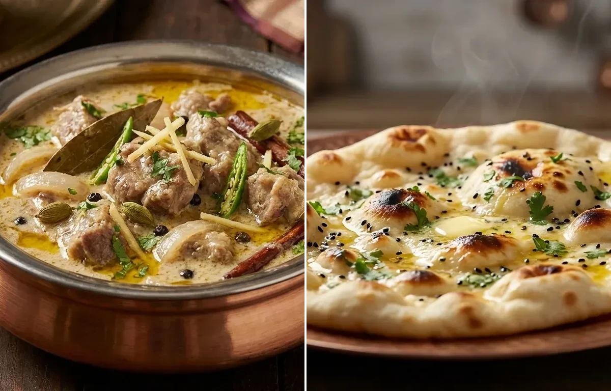 Mutton Ishtew with Butter Naan