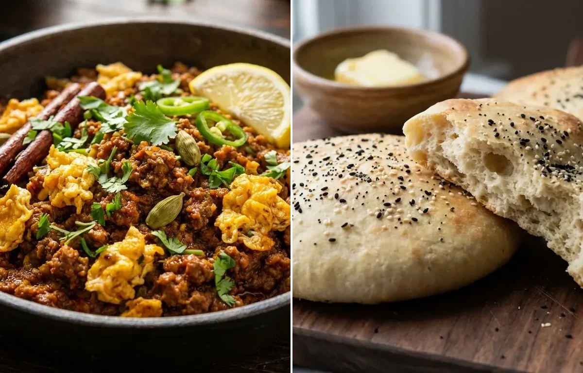 Mutton Keema Ghotala with Lavasa Bread