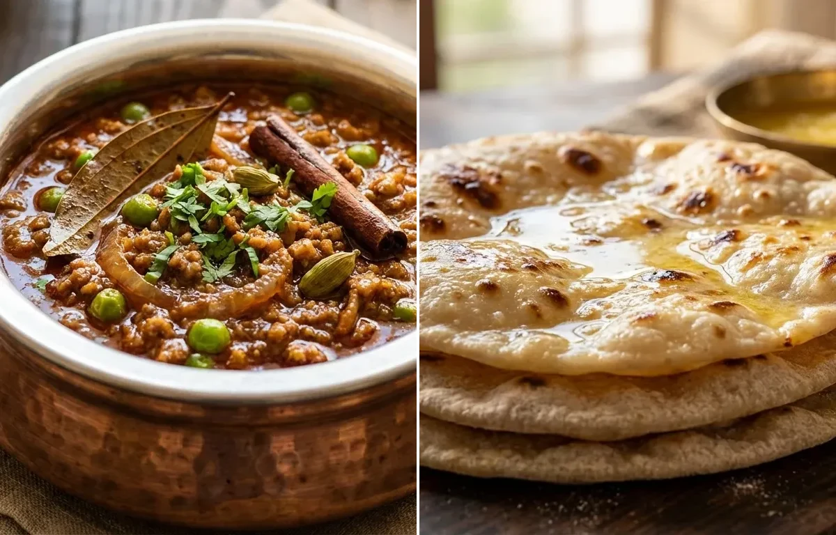 Mutton Keema Masala with Chapati